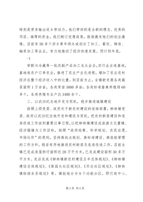 大溪河镇经济社会发展情况汇报(5).docx