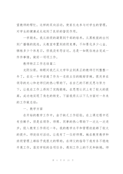 教师转正工作总结5篇.docx