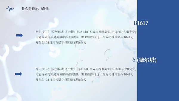 德尔塔病毒预防医学知识通用PPT模板