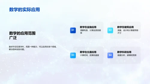 数学在生活的角色PPT模板