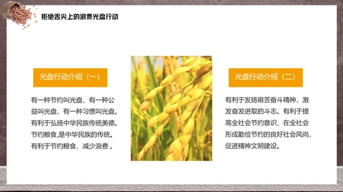 节约粮食光盘行动教学PPT课件