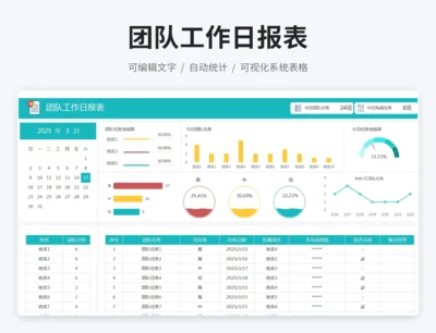 团队工作日报表