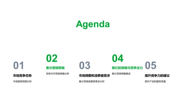 春分营销环境分析报告PPT模板