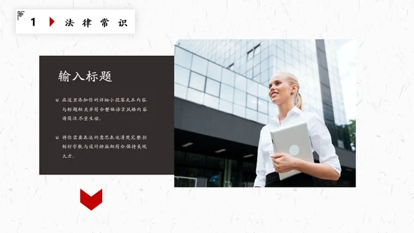 法律知识普法讲座通用PPT模板