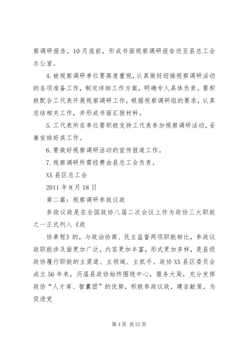 视察调研活动工作方案.docx