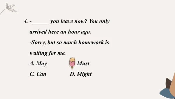 Module4 Rules and suggestion Unit 1 You must be ca