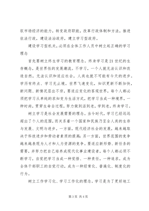 学习创建型机关个人心得体会.docx