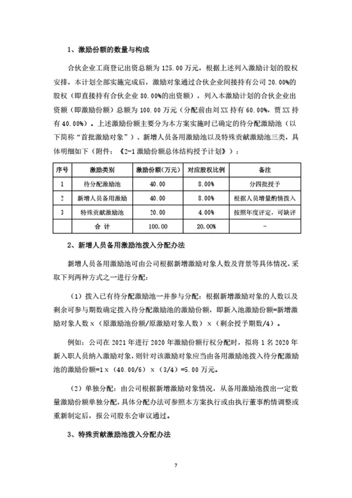 有限公司股权激励计划（实操落地详细版）