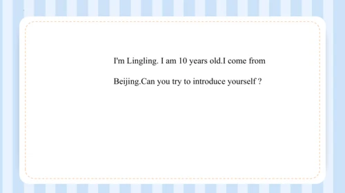 Unit 1  We have new friends Lesson 1 - Lesson 2 课件