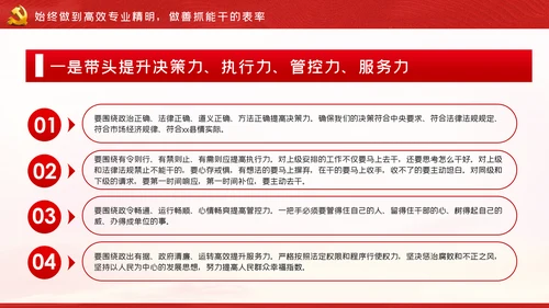 带头转变作风争做五个表率争做合格党员党课