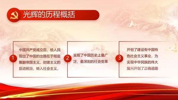 党支部党史学习党课工作总结动态PPT
