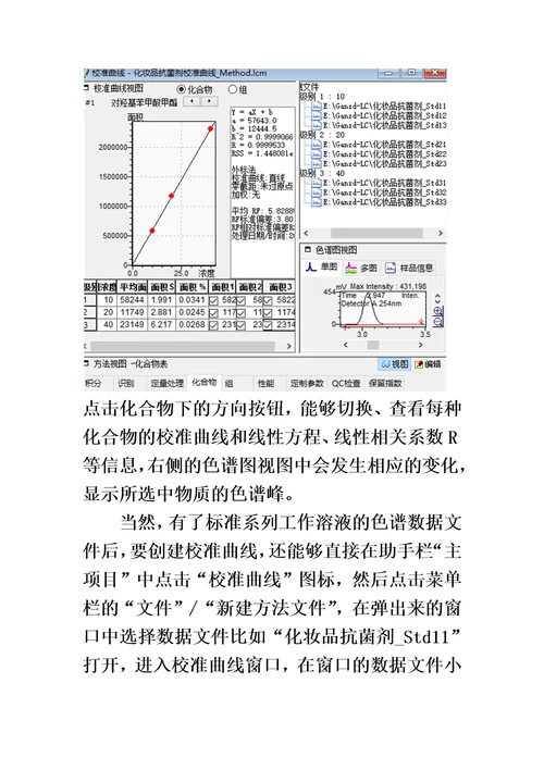 岛津液相色谱工作站外标法使用解析模板