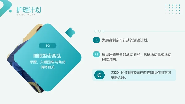 绿色简约风医学医药焦虑症护理查房工作汇报PPT