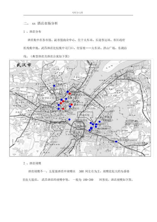 xx酒店及酒店公寓市场概况