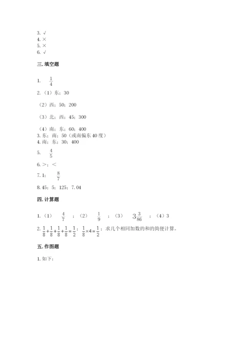 人教版六年级上册数学 期中测试卷附参考答案【培优a卷】.docx