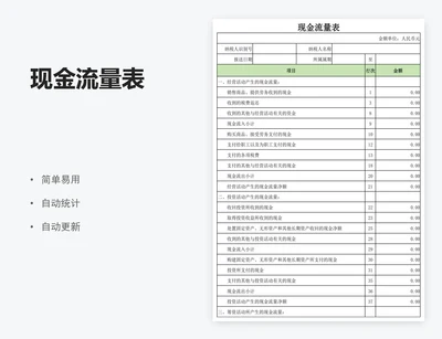 现金流量表