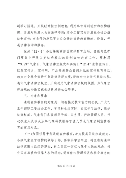 气象部门五五普法五年规划 (2).docx