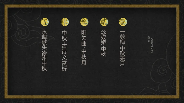 中国风月圆中秋通用PPT模板