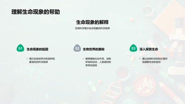 探索生物科学PPT模板