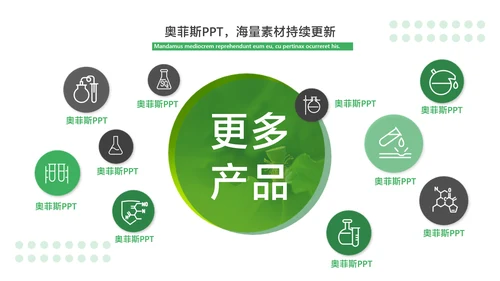 商务风科研汇报绿色简约风PPT套装