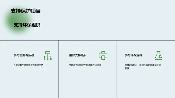 拯救生态，守护未来
