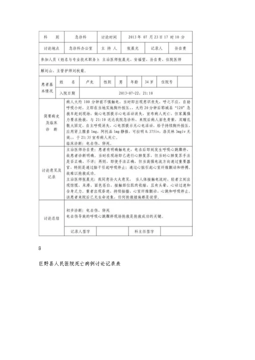 20xx年6月死亡病例讨论记录本1600字