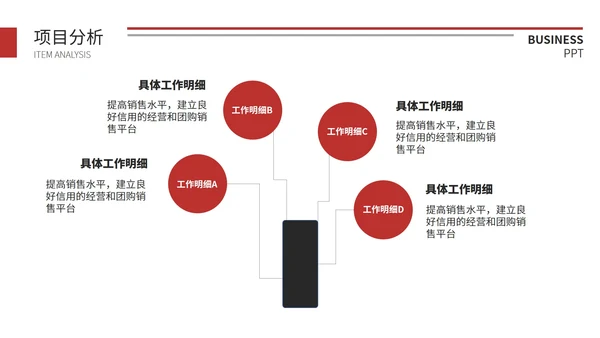 红色简约季度总结汇报通用PPT模板
