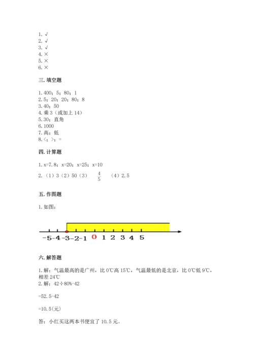 北师大版六年级下册数学期末测试卷含答案【精练】.docx
