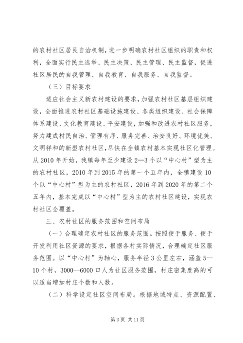 关于加强农村社区规范化建设的实施意见.docx