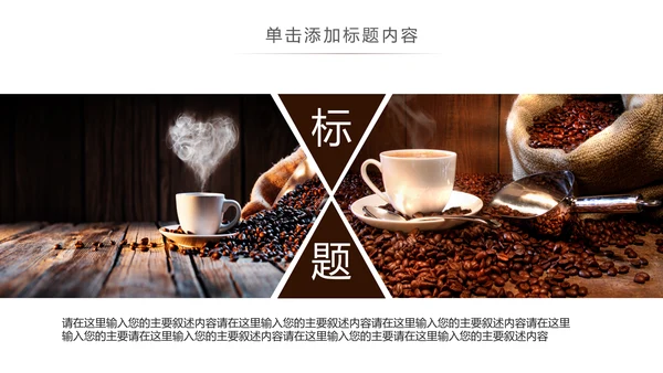 美味下午茶西餐厅休闲咖啡厅介绍咖啡介绍PPT模板