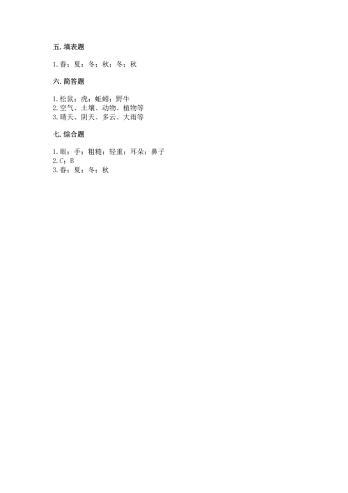 教科版二年级上册科学期末测试卷【历年真题】.docx