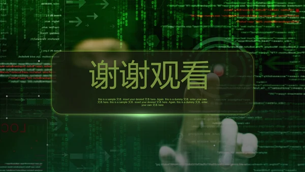 互联网信息安全汇报PPT模板