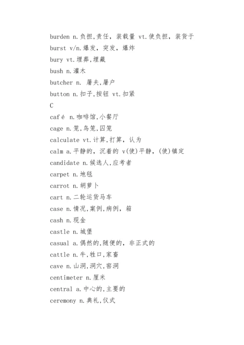 2022高考英语985个考试大纲核心词汇(建议收藏).docx