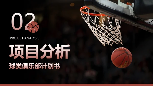 实景体育运动球类俱乐部商业计划书PPT模板