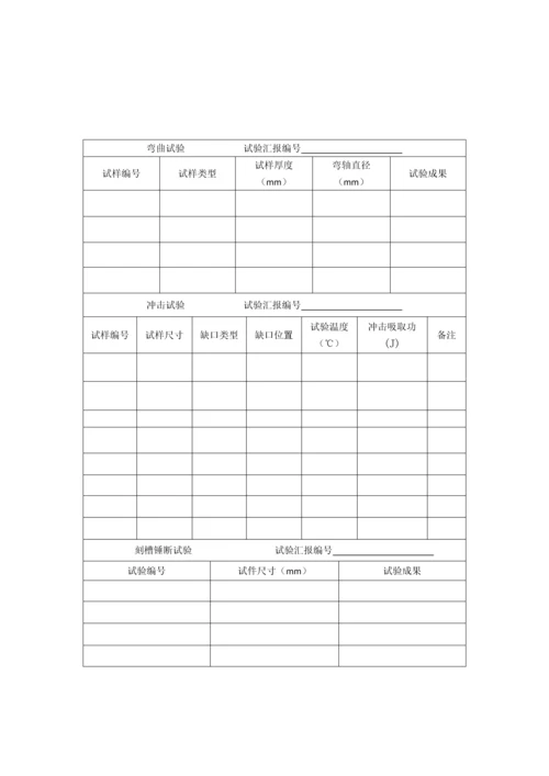 焊接工艺评定指导书及报告推荐格式.docx