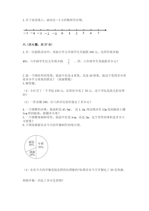 苏教版数学六年级下册试题期末模拟检测卷（各地真题）.docx