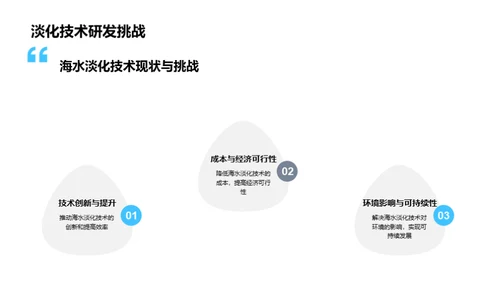 淡化海水，塑造未来