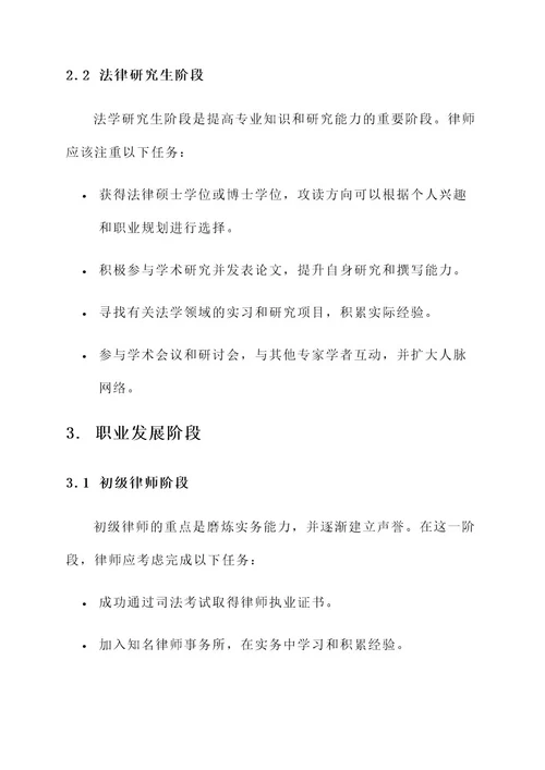 律师人生阶段规划方案