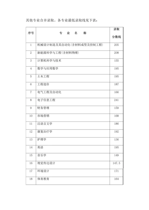 2023年新余学院专升本录取方案.docx