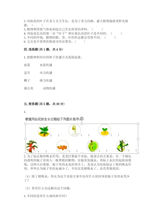 教科版科学四年级下册第一单元《植物的生长变化》测试卷【满分必刷】.docx