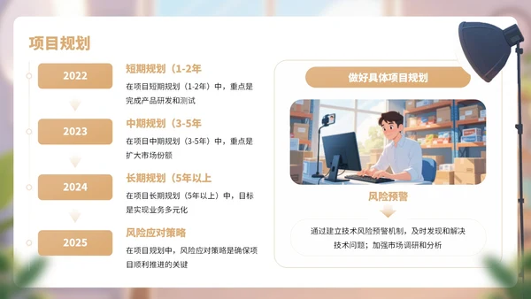 棕色卡通风网络行业商业计划书PPT
