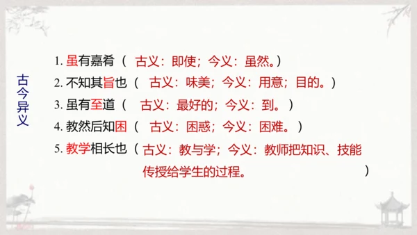 第22课 《礼记》二则——虽有嘉肴  课件(共20张PPT)