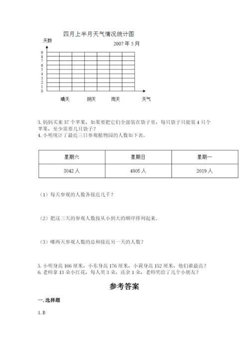 小学二年级下册数学 期末测试卷附完整答案（名师系列）.docx