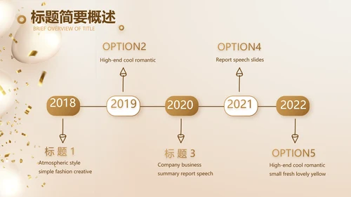 金色公司5周年庆ppt模板活动策划方案