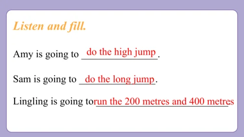 Module 9 Unit 2  I’m going to do the high jump. 课件