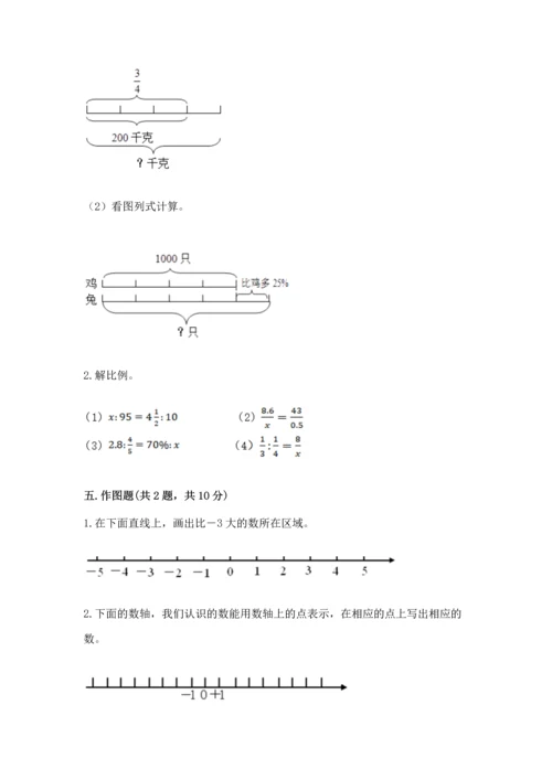 人教版六年级下册数学期末测试卷精品（黄金题型）.docx