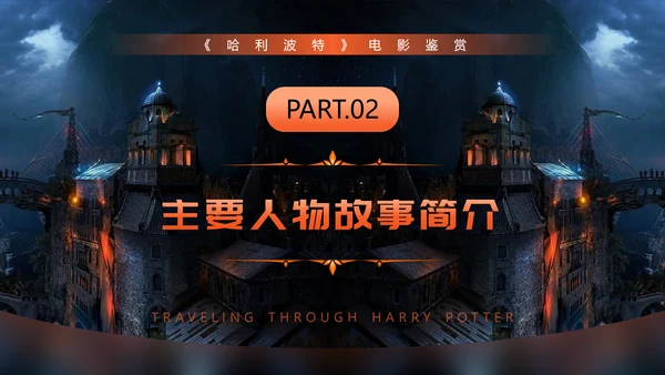 穿越哈利波特魔法世界PPT模板