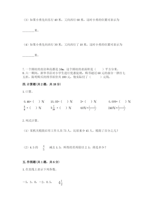 冀教版小学六年级下册数学期末检测试题精品【夺分金卷】.docx