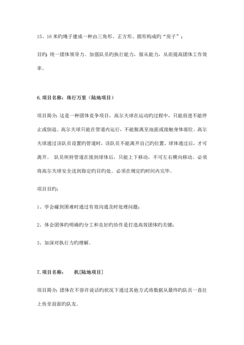拓展活动项目.docx