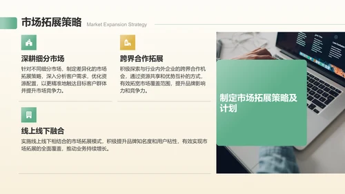 绿色3D风业务复盘报告PPT模板